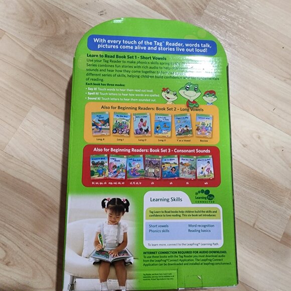 Leap Frog Tag (Read & Learn Book Set 1 ) Short Vowels, Six Book Set - Picture 2 of 6
